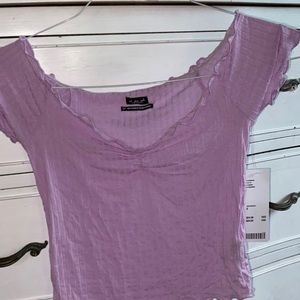 off the shoulder crop top